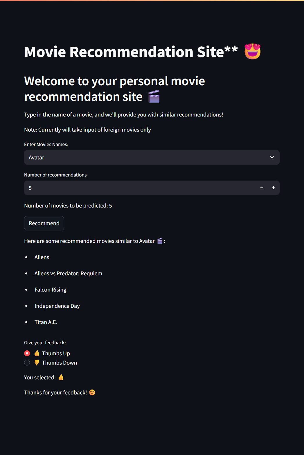 Movie Recommendation System